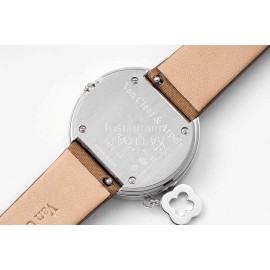 Van Cleef Arpels New 316 Refined Steel 32mm Dial Watch Brown