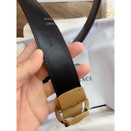 Versace Calf Leather Gold Automatic Buckle 35mm Belt For Men