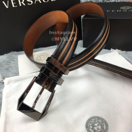 Versace New Leather Pin Buckle 35mm Business Leisure Belt Brown