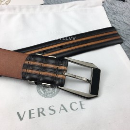 Versace New Leather Pin Buckle 35mm Business Leisure Belt Brown
