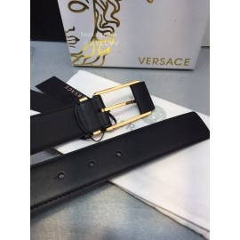 Versace Soft Calf Leather Gold Pin Buckle 35mm Belt 