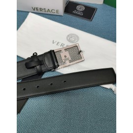 Versace Fashion Calf Leather Medusa Square Buckle 35mm Belt 
