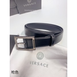 Versace Calf Leather Pin Buckle 35mm Business Belt