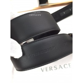 Versace Greek Fret Pattern Gold Medusa Buckle 40mm Belt