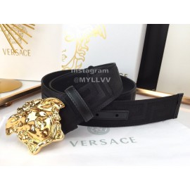 Versace Greek Fret Pattern Gold Medusa Buckle 40mm Belt