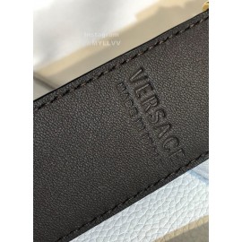 Versace Grain Cowhide Silver S Buckle 35mm Belt