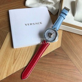 Versace Leather Strap Medusa 40mm Dial Watch