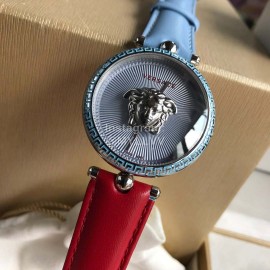 Versace Leather Strap Medusa 40mm Dial Watch
