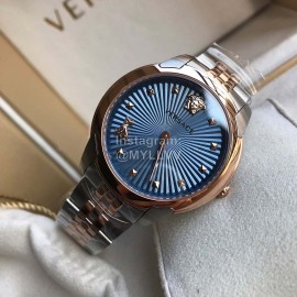 Versace Audrey V Steel Strap 38mm Dial Watch Blue