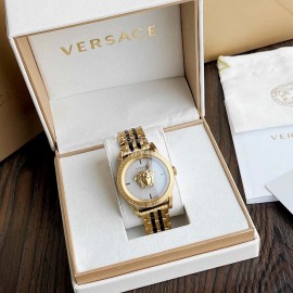 Versace Medusa Heads 43mm Dial Watch For Men Gold