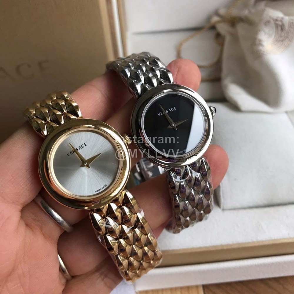 Versace Vebm Series Sapphire Glass 32mm Dial Watch For Women Gold
