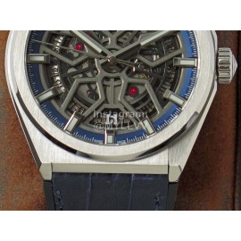 Zenith Defy Classic Hollowed Out Watch Navy