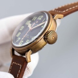 Zenith 45mm Dial Soft Strap Luminous Watch Brown