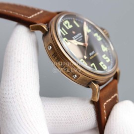 Zenith 45mm Dial Soft Strap Luminous Watch Brown