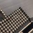 DIOR BOOK TOTE Black and Beige Houndstooth Embroidery Canvas Bag Large M1286ZRFP_M976