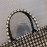 DIOR BOOK TOTE Black and Beige Houndstooth Embroidery Canvas Bag Large M1286ZRFP_M976