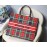 DIOR BOOK TOTE Lattice Colorful Oblique Embroidery Canvas Bag Large
