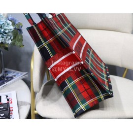 DIOR BOOK TOTE Lattice Colorful Oblique Embroidery Canvas Bag Large