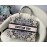 DIOR BOOK TOTE Kaleidoscope Oblique Embroidery Canvas Bag Small