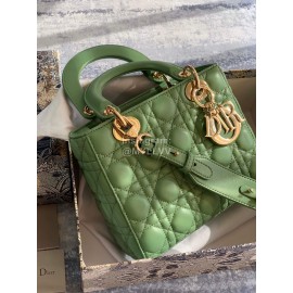 DIOR Cannage Lambskin My AbcDior Lady Dior Bag Avocado Green