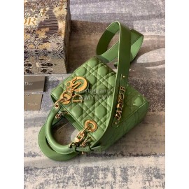 DIOR Cannage Lambskin My AbcDior Lady Dior Bag Avocado Green