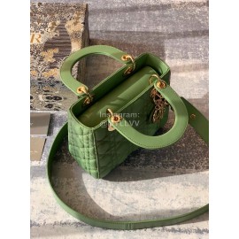 DIOR Cannage Lambskin My AbcDior Lady Dior Bag Avocado Green