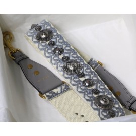 DIOR Oblique Jacquard Shoulder Strap Grey