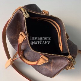 Louis Vuitton M44602 Monogram and Monogram Reverse Canvas SPEEDY BANDOULIÈRE 30 Travel Bags For Women