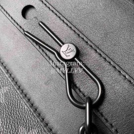 Louis Vuitton Monogram Eclipse Canvas STEAMER PM Messenger Bag For Men M44731