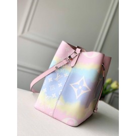 Louis Vuitton Monogram Canvas LV ESCALE NÉONOÉ MM Bucket Bag with A Removable Strap Pastel M45124