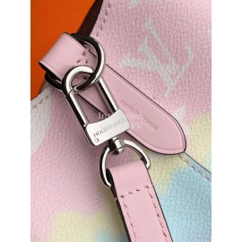 Louis Vuitton Monogram Canvas LV ESCALE NÉONOÉ MM Bucket Bag with A Removable Strap Pastel M45124