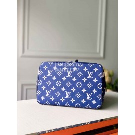 Louis Vuitton Monogram Canvas LV ESCALE NÉONOÉ MM Bucket Bag with A Removable Strap Bleu M45126