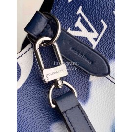 Louis Vuitton Monogram Canvas LV ESCALE NÉONOÉ MM Bucket Bag with A Removable Strap Bleu M45126