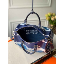 Louis Vuitton Monogram Canvas City Bag LV ESCALE SPEEDY BANDOULIÈRE 30 For Women Bleu M45146