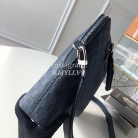 Louis Vuitton AVENUE SOFT BRIEFCASE Damier Infini Leather 15" Laptop Messenger Bag For Men Astral N41020