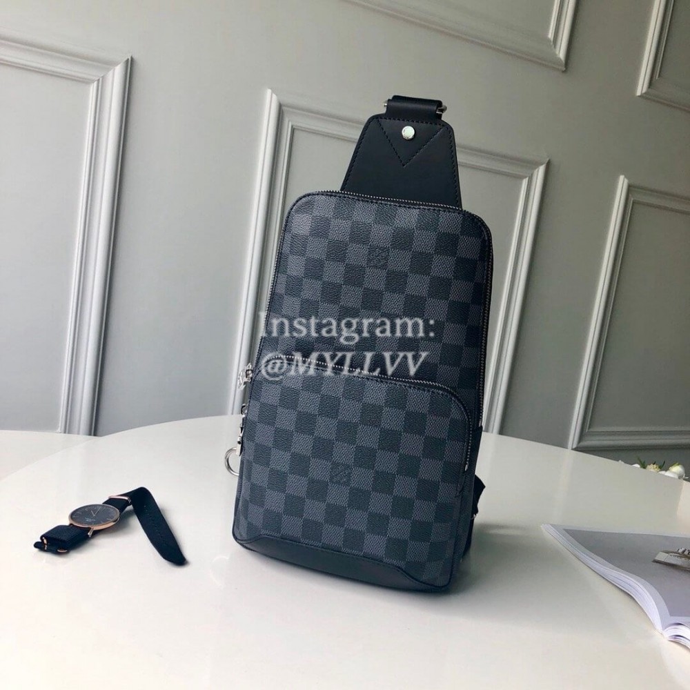 Louis Vuitton Damier Graphite Canvas AVENUE SLING BAG For Men N41719