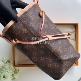 Louis Vuitton Monogram Canvas Neverfull MM Tote Medium Size Bag For Women Pivoine Pink M41178