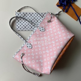 Louis Vuitton Monogram Canvas Neverfull MM Tote Medium Size Bag For Women Rouge Red M44567