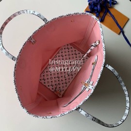 Louis Vuitton Monogram Canvas Neverfull MM Tote Medium Size Bag For Women Rouge Red M44567