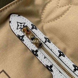 Louis Vuitton Monogram Canvas Neverfull MM Tote Medium Size Bag For Women Khaqi Green M44568