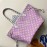 Louis Vuitton Monogram Canvas Neverfull MM Tote Medium Size Bag For Women Pink Purple M44588