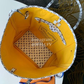 Louis Vuitton Monogram Canvas Neverfull MM Tote Medium Size Bag For Women Pink Purple M44588