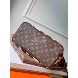 Louis Vuitton Monogram Canvas LVXLOL Neverfull MM Tote Medium Size Bag For Women Gold / Silver M45201