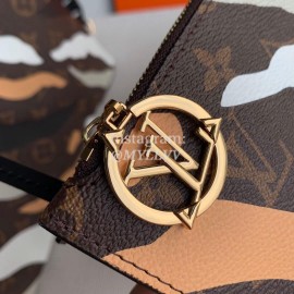 Louis Vuitton Monogram Canvas LVXLOL Neverfull MM Tote Medium Size Bag For Women Gold / Silver M45201