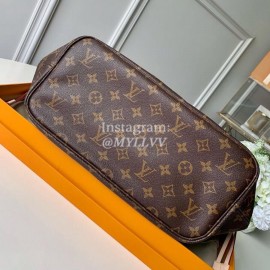 Louis Vuitton Monogram Canvas Neverfull MM Tote Medium Size Bag For Women Pink M50366