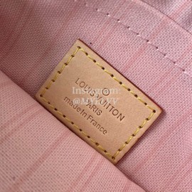 Louis Vuitton Damier Azur Canvas Neverfull MM Tote Medium Size Bag For Women Rose Ballerine Pink N41605