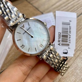 Armani Natural Fritillaria Dial Fine Steel Strap Watch For Women Ar1682