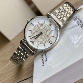 Armani Dial Diameter 32mm 316 Fine Steel Strap Crystal Drill Watch For Women Ar1925