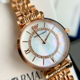 Armani Dial Diameter 32mm 316 Fine Steel Strap Quartz Watch For Women Ar1908