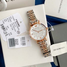 Armani Dial Diameter 32mm 316 Fine Steel Strap Crystal Drill Watch For Women Ar1926